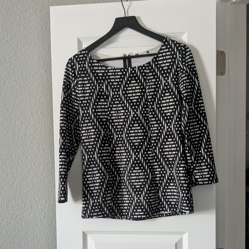 Vintage Women's blouse with zipper in back